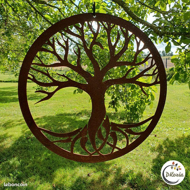 Arbre de vie en metal decoupe modele contemporain Dk1121